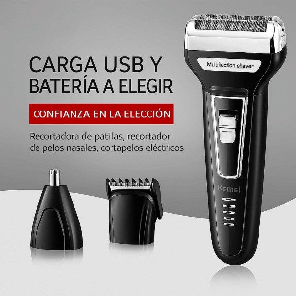 AFEITADORA 3 EN 1 RECARGABLE 💎(últimas unidades) (Solo Hoy)