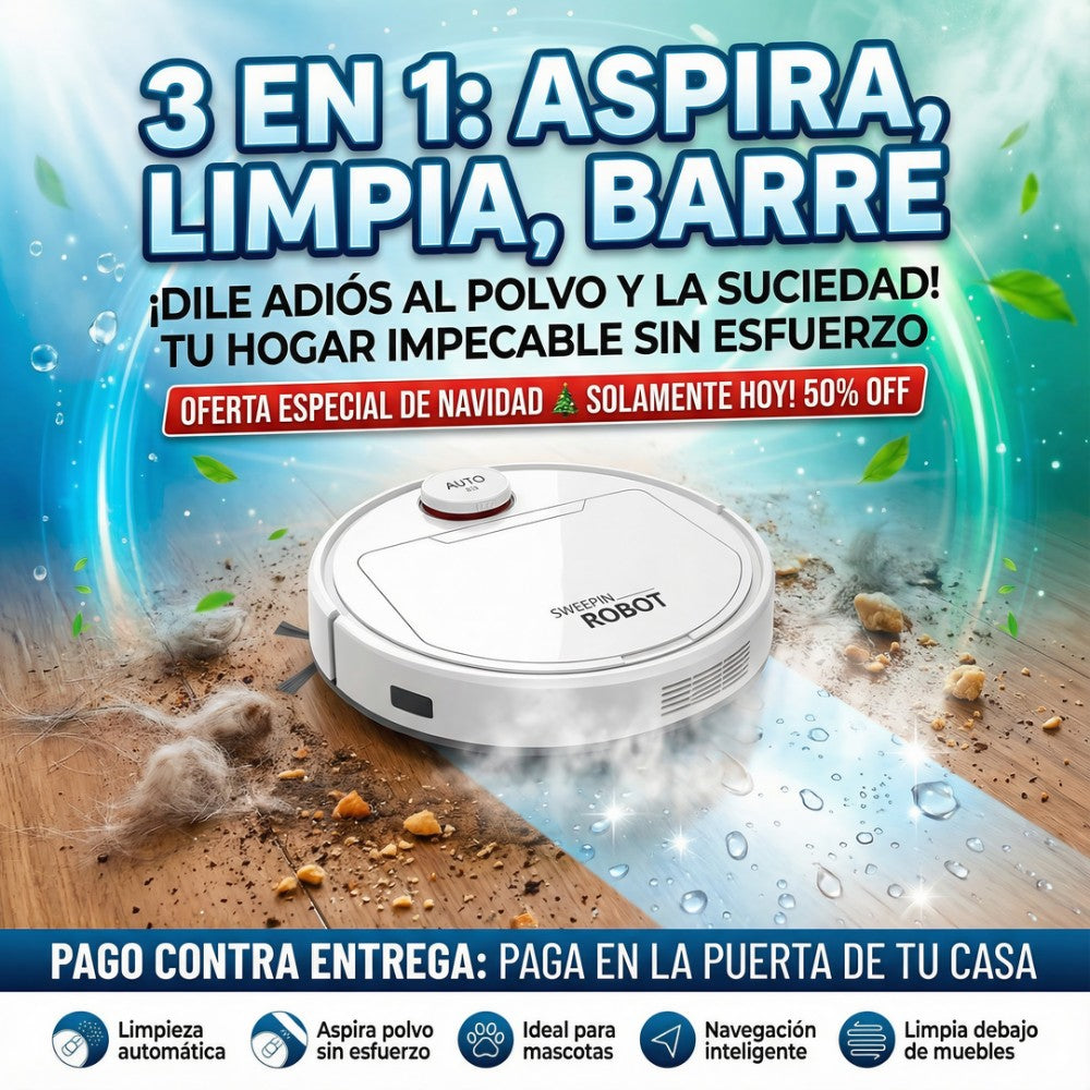 Aspiradora Sweeping Robot  3 EN 1 - LIQUIDACIÓN DE ENERO