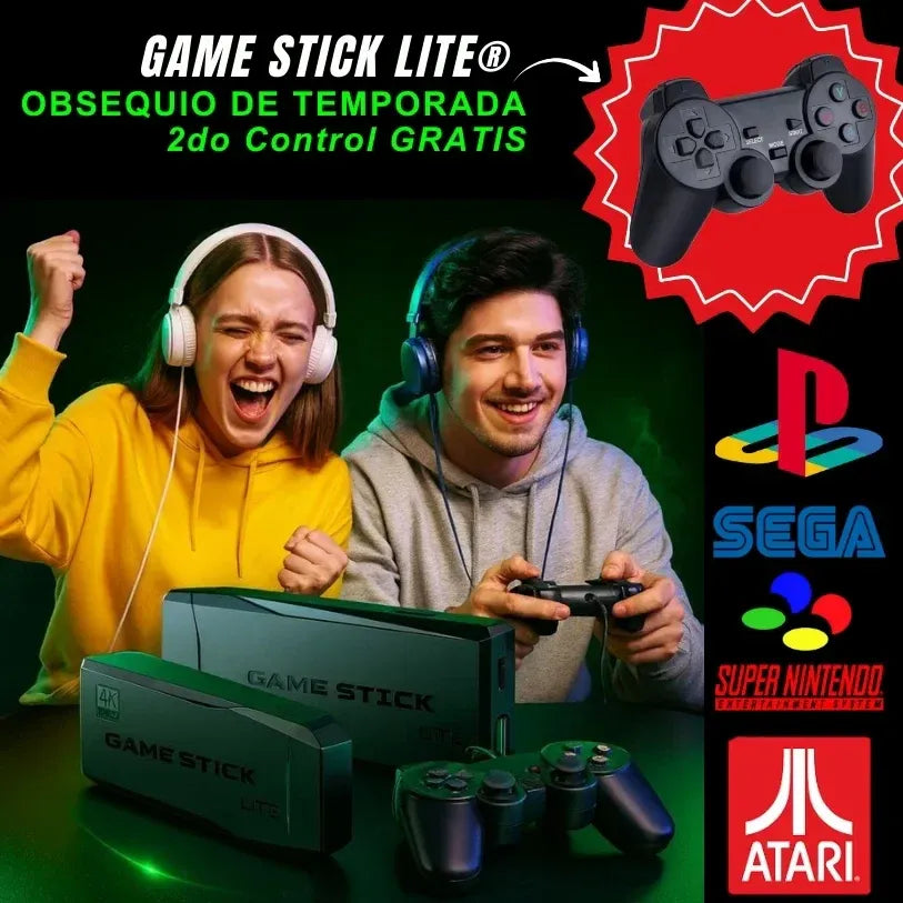 Game Stick 4K™ | +20.000 Juegos Retro + 2 Joysticks 🎮 [OFERTA NAVIDAD]