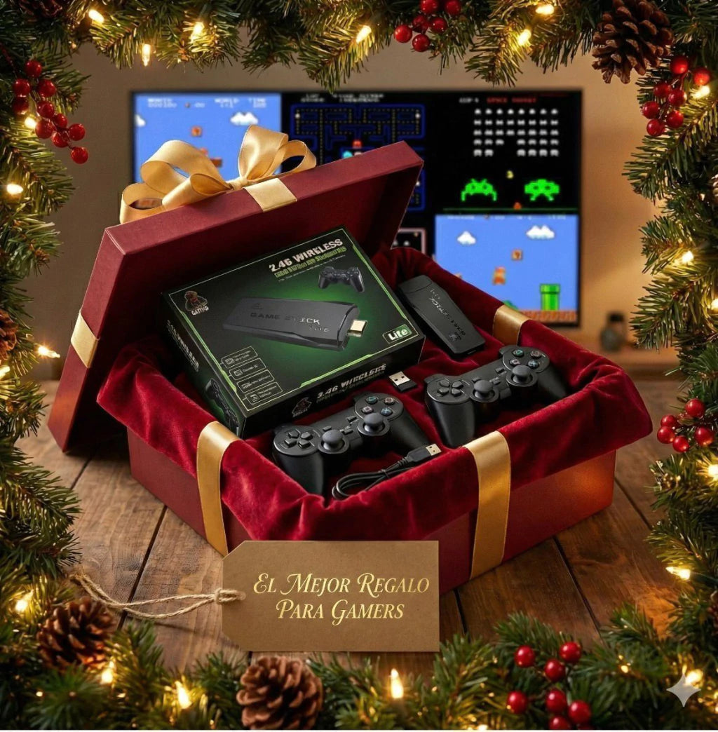 Game Stick 4K™ | +20.000 Juegos Retro + 2 Joysticks 🎮 [OFERTA NAVIDAD]